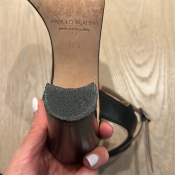 Manolo Blahnik leather sandals 38.5 - Picture 6 of 8